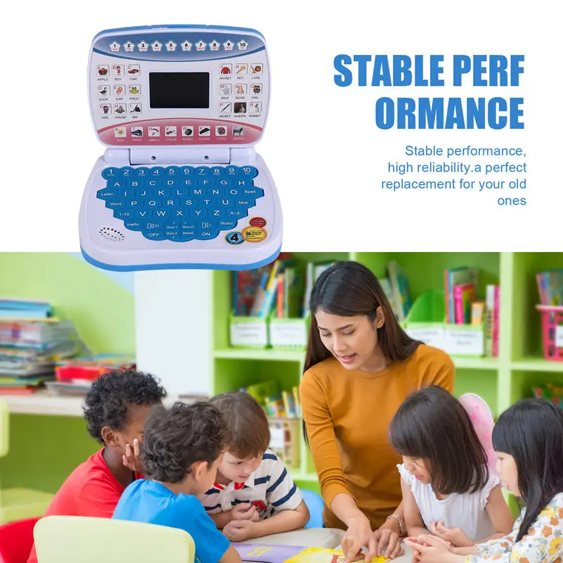 Máquina de aprendizaje, ordenador portátil, juguetes educativos electrónicos para niños en edad preescolar, regalo para niños pequeños