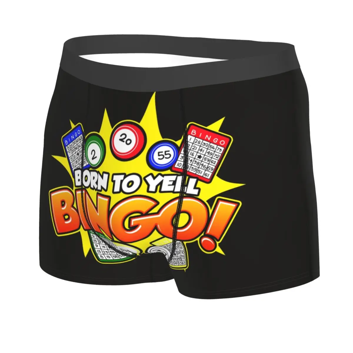 Bingo Paper Game Boxer Shorts Men 3D Print Male Soft Underwear Panties Briefs