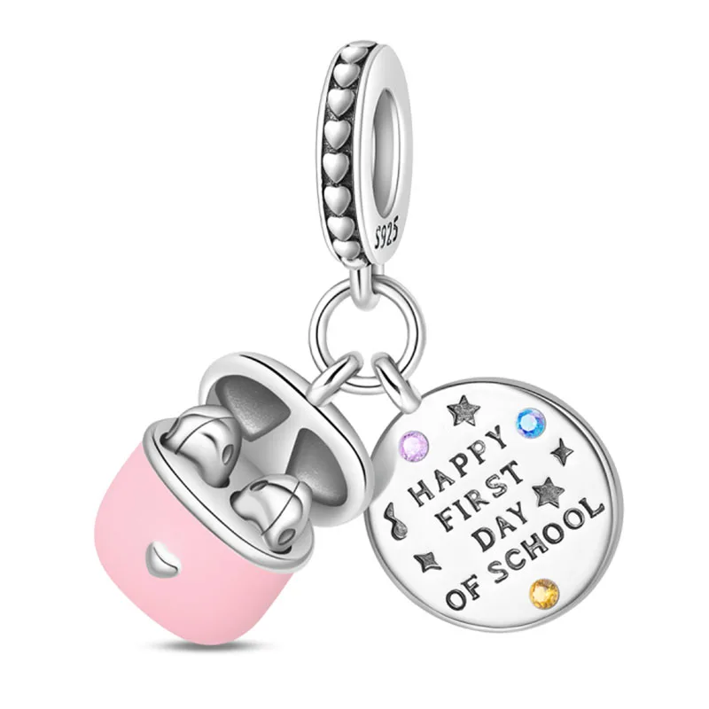 

S925 Sterling Silver Original Design Bluetooth Earphones Colorful Zircon 3mm Charms Beads Suitable For Party Fine Making Jewelry