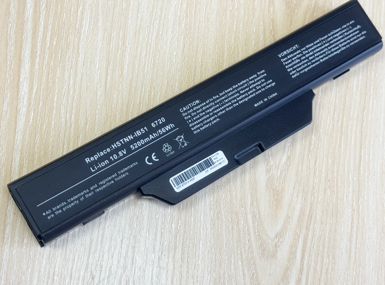 Laptop Battery for HP COMPAQ 510 550 610 615 6720s 6730s 6735s 6820s 6830s HSTNN-IB51/LB51/IB62/OB62