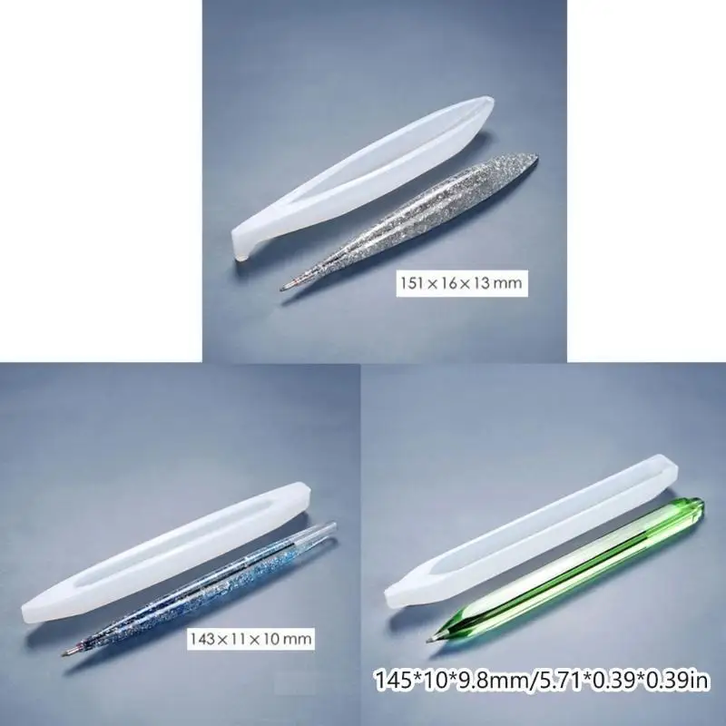 G8TA 3 스타일 펜 홀더 실리콘 몰드 UV 에폭시 보석 제조 DIY 장식 공예
