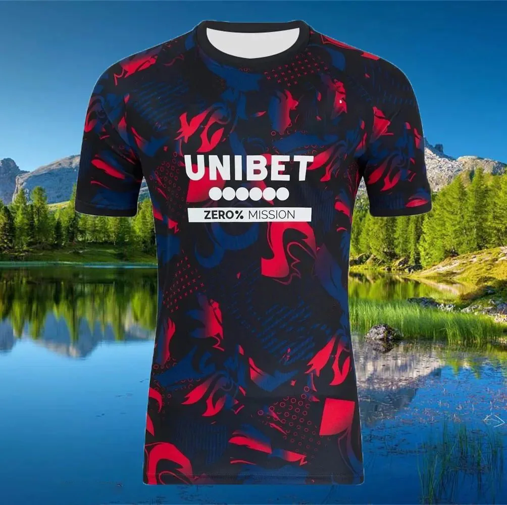 26/25 جديد البولندية لكرة القدم جيرسي تنفس التجفيف السريع فضفاضة قصيرة الأكمام قميص في الهواء الطلق الدراجات اللياقة البدنية ملابس رياضية غير رسمية