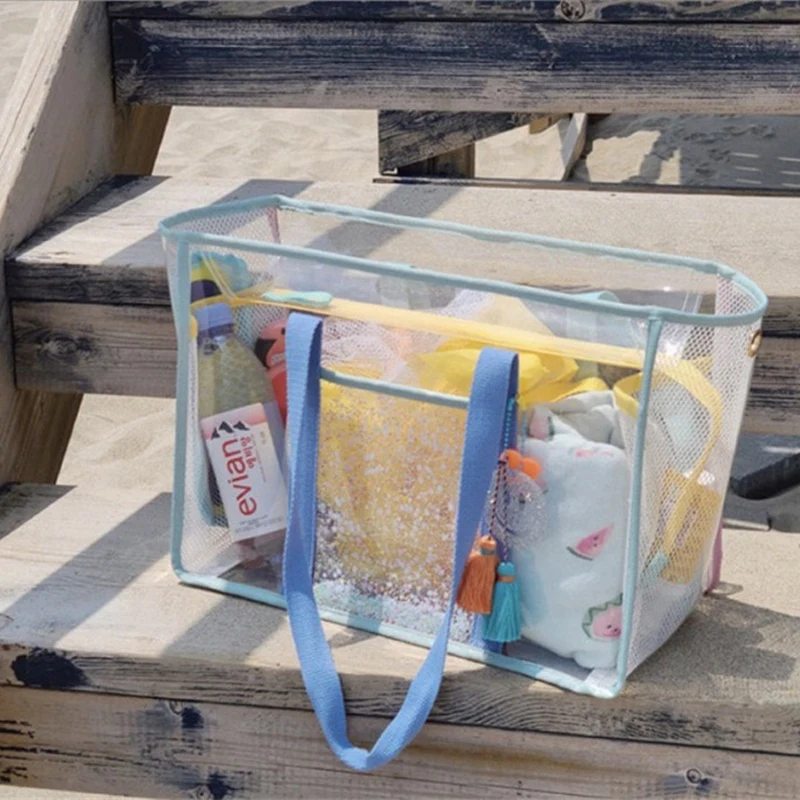 

High Capacity Multi Functiona Waterproof Transparent Bag Large Picnic Picnic Beach Bags Swimming Bags Tote Bag