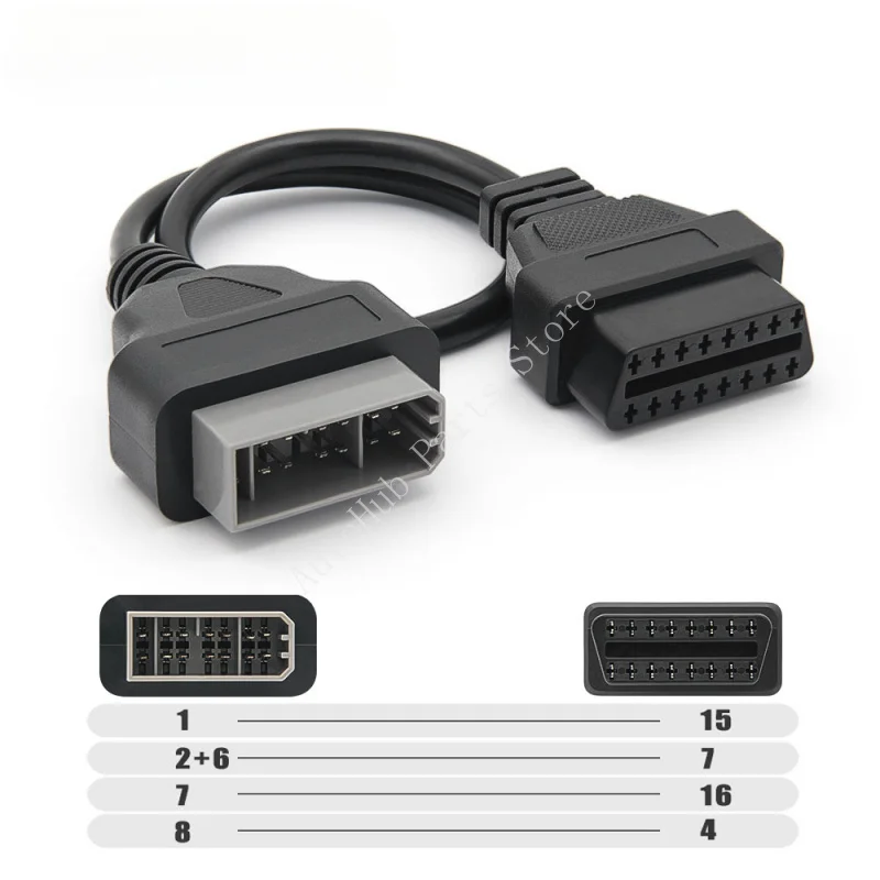 

10 pieces 14 Pin OBD2 Female Diagnostic Adapter Cable