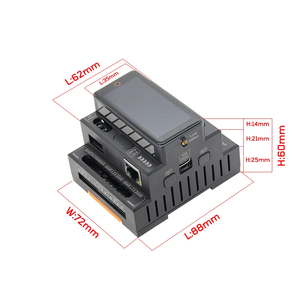 LILYGO® T-Connect-Pro ESP32-S3 LoRa 산업 제어 개발 보드, 온보드 RS485 RS232 CAN 이더넷 모듈, 2.33 인치 LCD