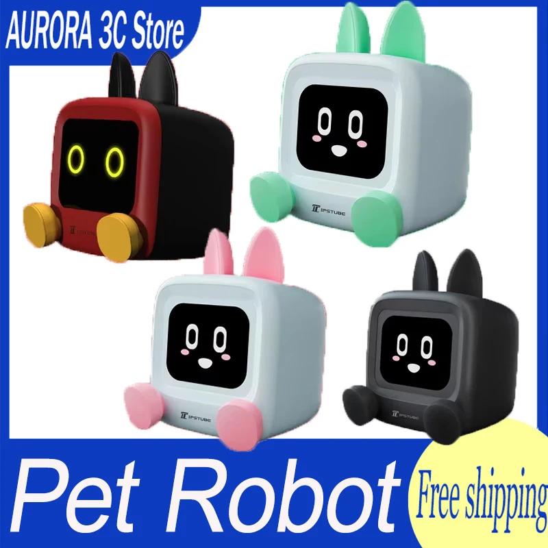 Lpstube Mili Tv Robot Electronic Pet Multiple Functions Mini Robots Cute Robot Accessories Desktop Decoration Customize Gifts