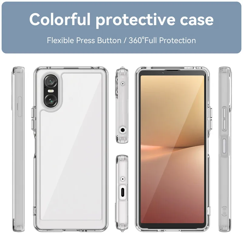 Per Sony Xperia 10 VI Custodia Sony Xperia 1 VI Cover di lusso antiurto rigida PC TPU silicone Cover posteriore per Sony Xperia 10 VI