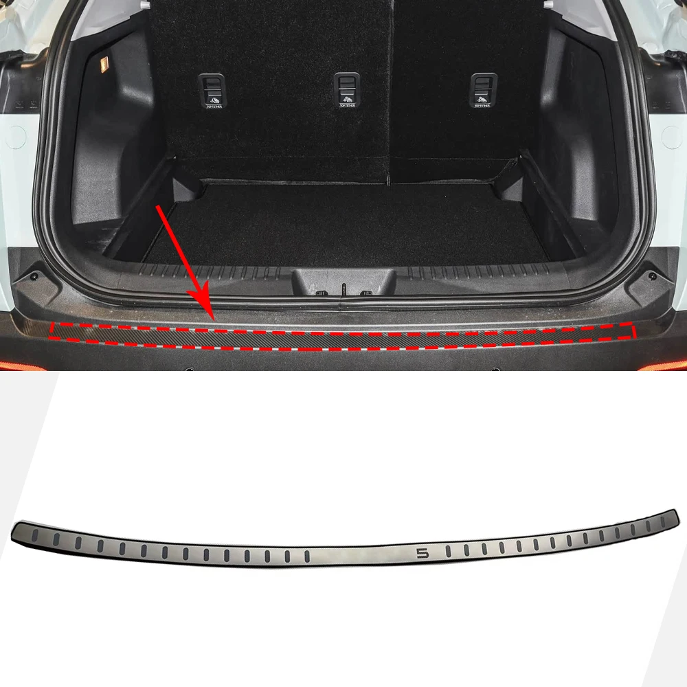 

Car Accessories Bumper Protector Auto Styling Rear Trunk Trim For Chery Omoda 5 2022 2023 Door Sill Stainless Steel Sticker