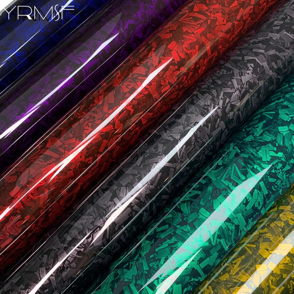 

ПЭТ кованые карбоновые наклейки для автомобиля, виниловая бумага для автомобиля, водонепроницаемый цветок, углеродное волокно, мотоциклы, самоклеящаяся, без пузырей