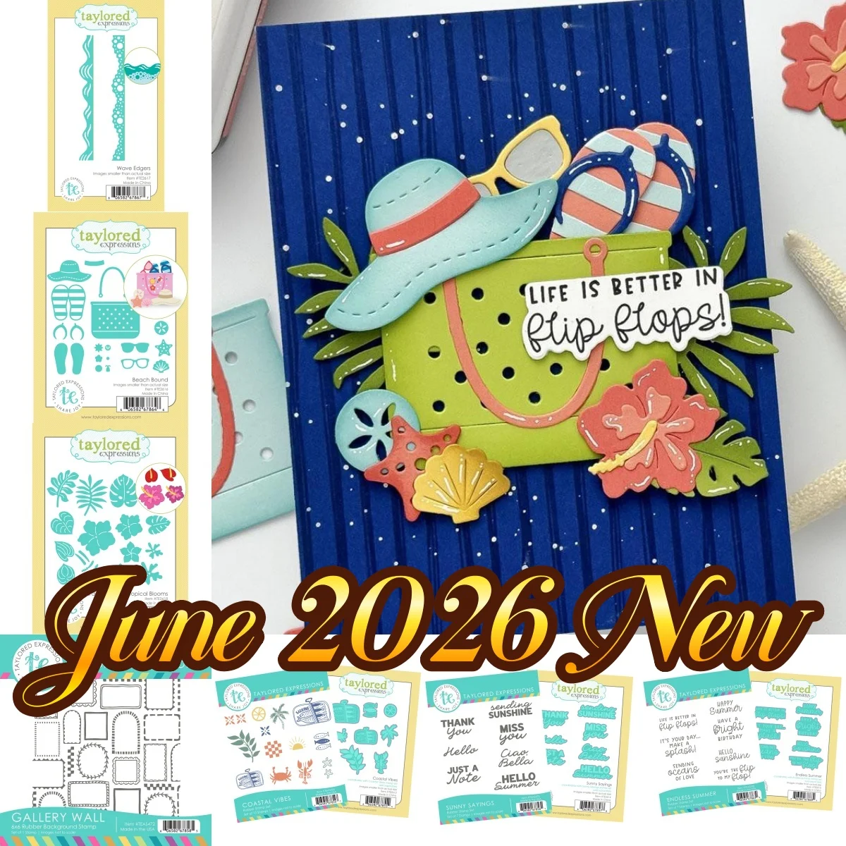 Sunkissed Summer Beach Metal Cutting Dies Clear Stamps For DIY Decorating Scrapbook Paper Card Embossing Craft June 2026 New
