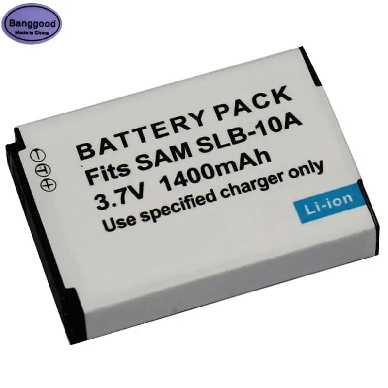 SLB-10A SLB10A Camera Battery for Samsung EX2F HZ15W SL202 SL420 SL620 SL820 WB150F WB250F WB350F PL50 PL60 PL85 PL610 L100 L110