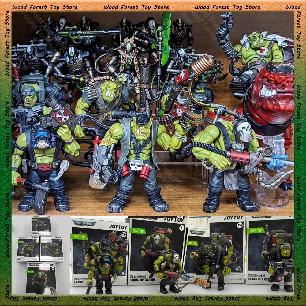 [IN STOCK] 1/18 JOYTOY Action Figure Warhammer 40k Ork Kommandos Action Figure Statue Model Toy Collection Decor Christmas Gift