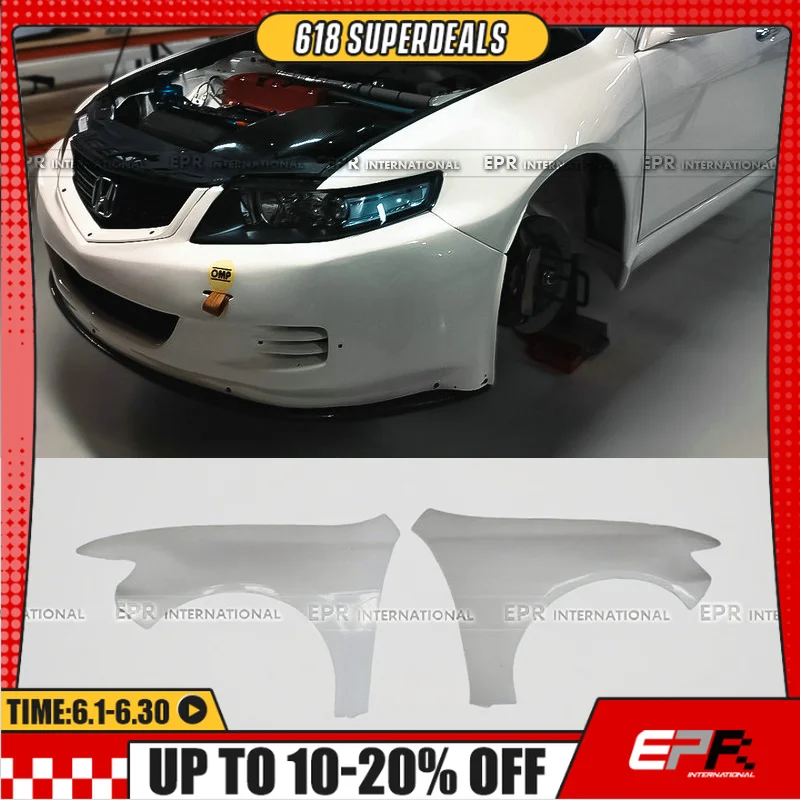 

For Honda Accord CL7 WTCC Type Wide Front Fender (Facelift), Exterior Aero Performance Fender, Direct Fit Mod Part