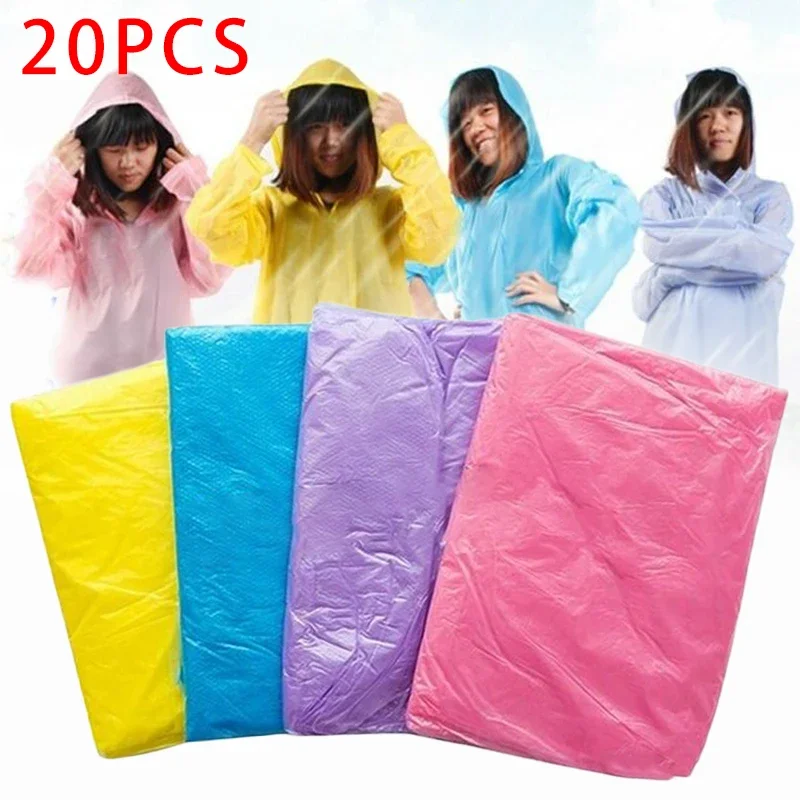 Chubasquero desechable para adultos, Poncho impermeable para Festival de Camping al aire libre, Unisex