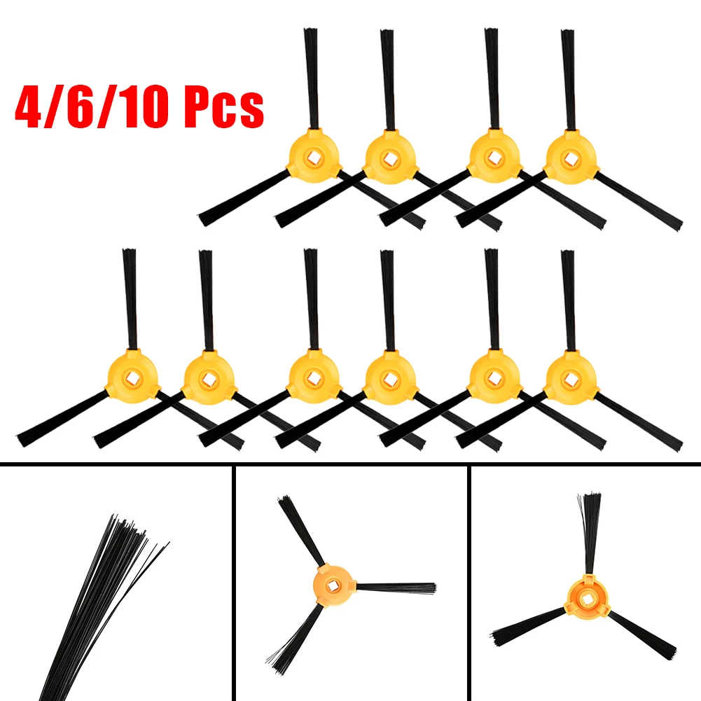 Peças sobresselentes do aspirador do robô, Escovas laterais, Ferramenta de limpeza do assoalho, Ecovacs N79S, N79SE, N79,N79W, 4 pcs, 6 pcs, 10pcs