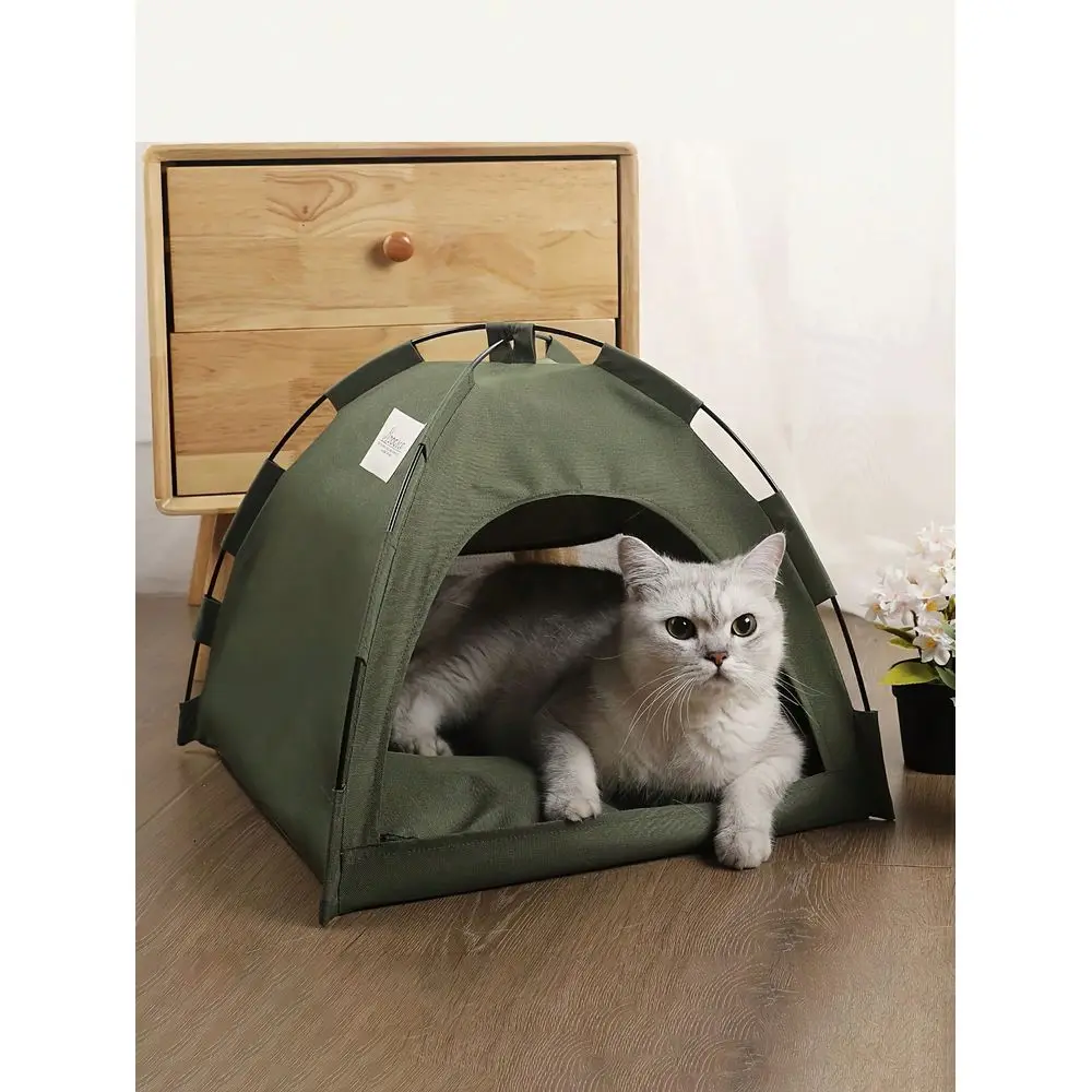 

Pet Tent, Breathable Washable Lightweight Solid Color Dog Cat House, Foldable Portable Indoor Outdoor Use All Season