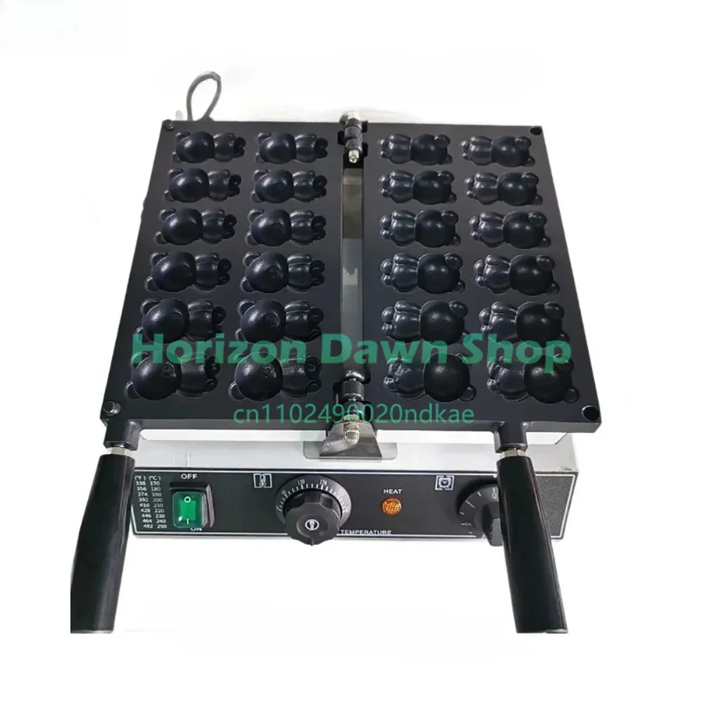 1600W Electric 12-Hole Bear Shape Waffle Maker Non-Stick Waffle Iron
