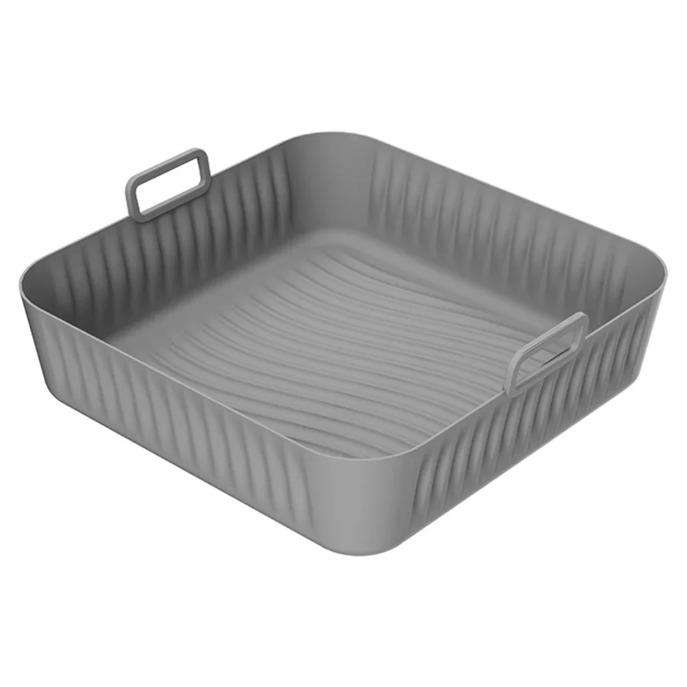 For Cosori 5QT/6QT Silicone Liner,14mm High Silicone Ridges On Base，Square Silicone Liner Insulation Mat Oven Baking Replacement