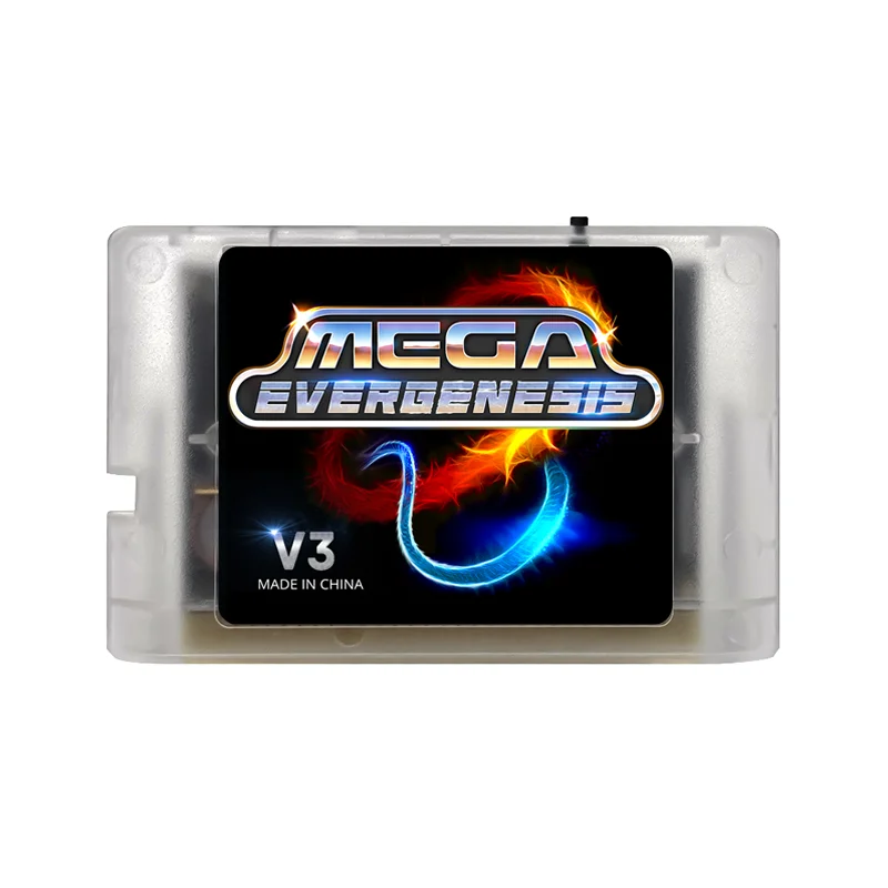 3000 in 1 Mega Genesis V3 Pro mit 4 GB TF-Karte EDMD-Spielkarte für SEGA Genesis Mega Drive Master System-Spielekonsole