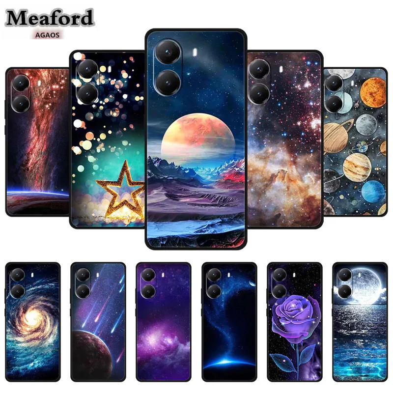 Für poco x7 pro 5g tpu silikon abdeckung stoßstange für xiaomi poco x7 pro 2412 dpc0ag schild funda mond raum telefon zurück fall coque