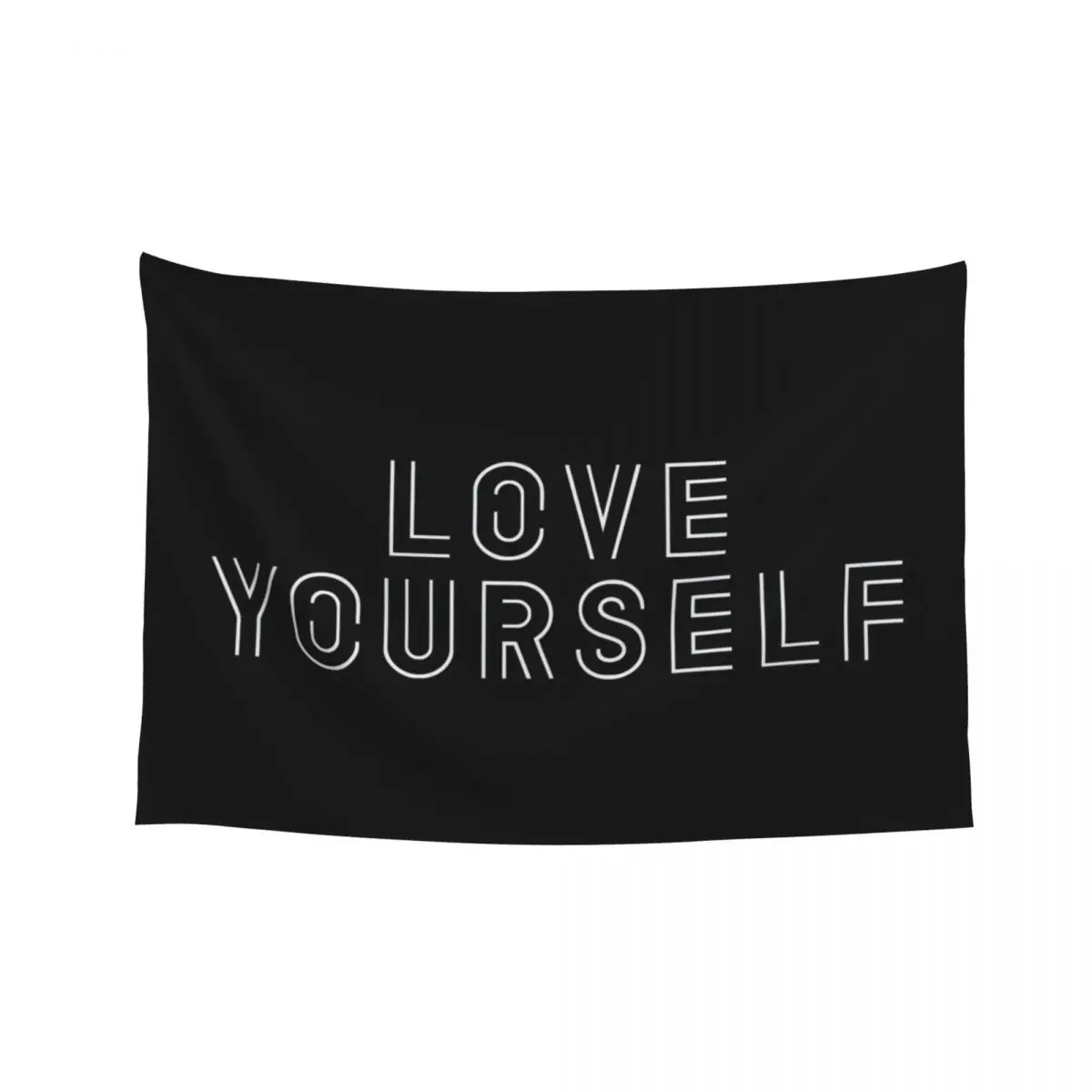 

LOVE YOUR SELF Tapestry Bedroom Decoration Room Aesthetic Aesthetic Home Decor Tapestry
