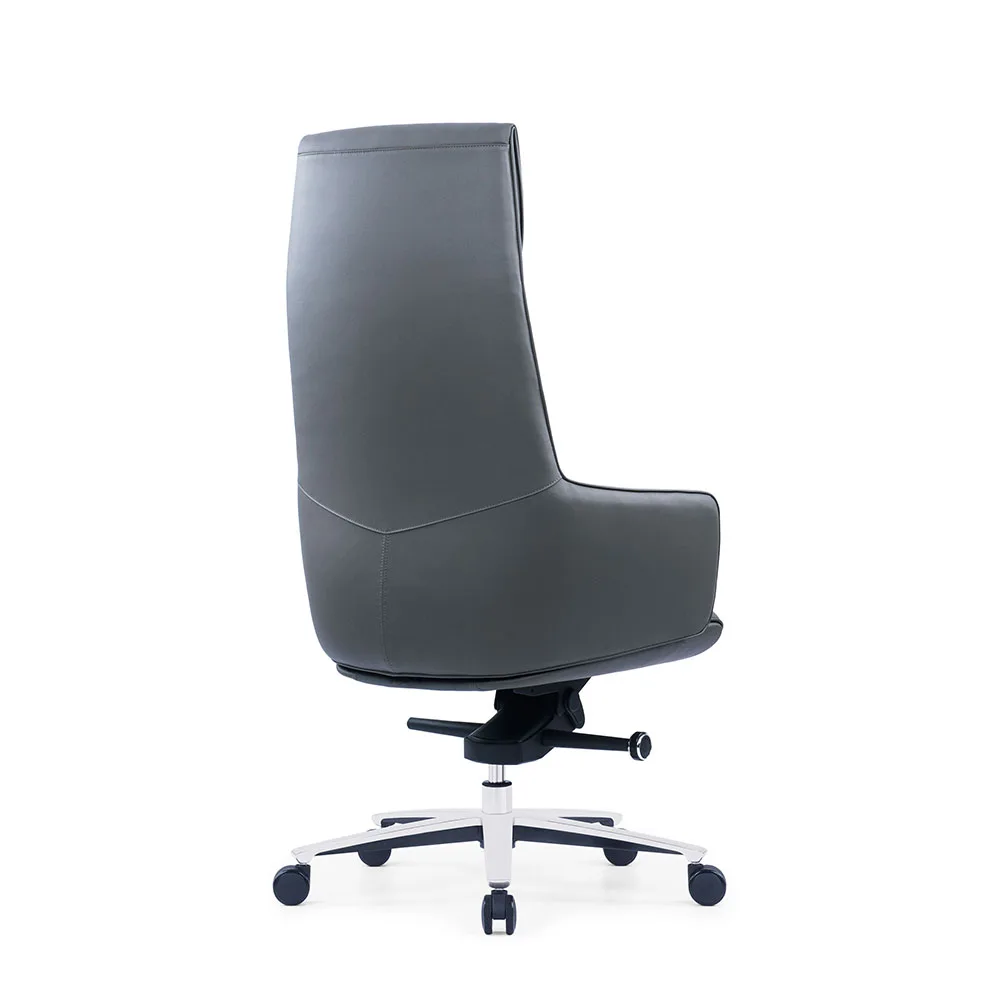 Chaise de bureau ergonomique de luxe moderne en cuir, mobilier de maison et commercial avec un design ergonomique