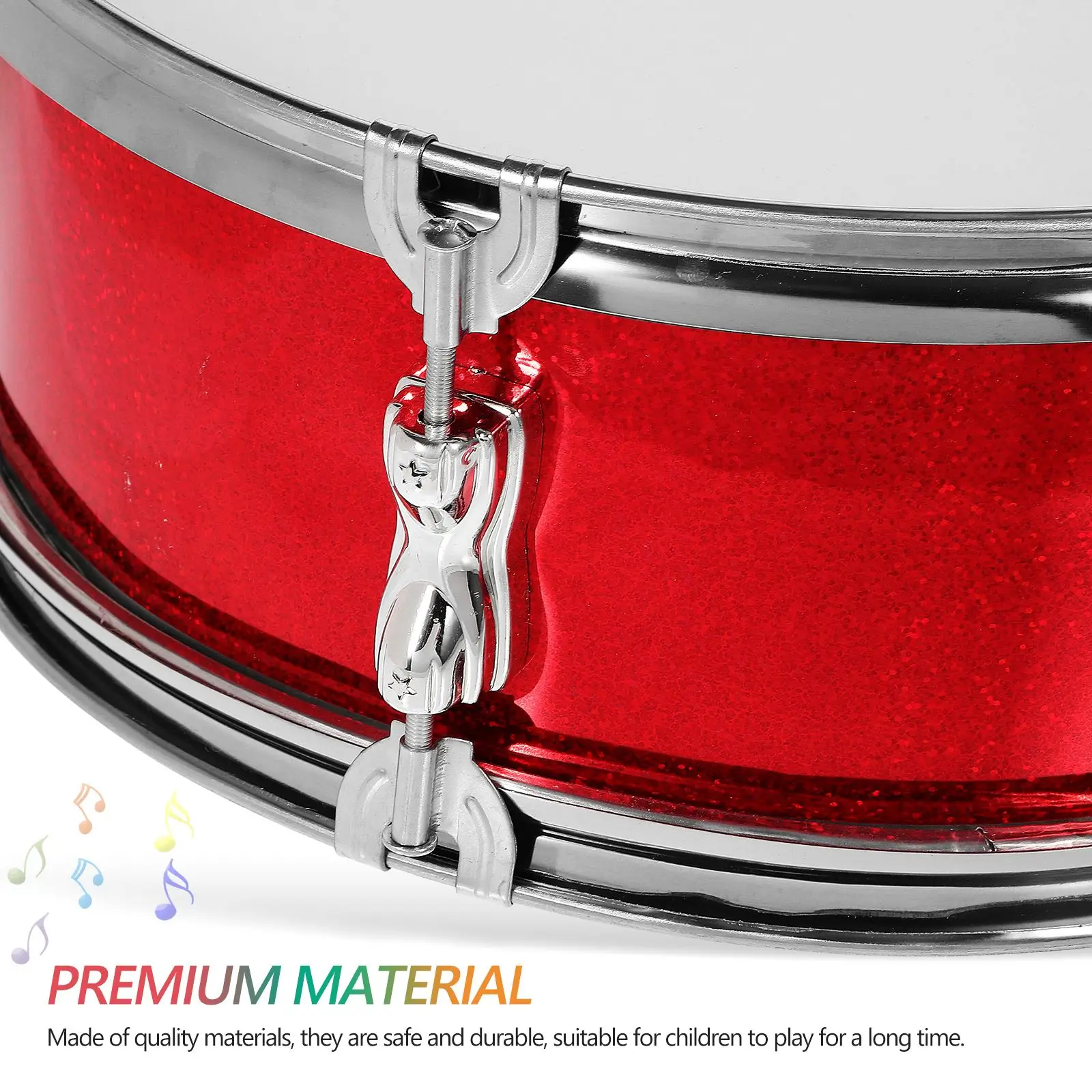 Marching Drum Set Snare Drum Kid Drum Musical Instrument with Drumsticks Drum Belt and Ceremonial Gloves