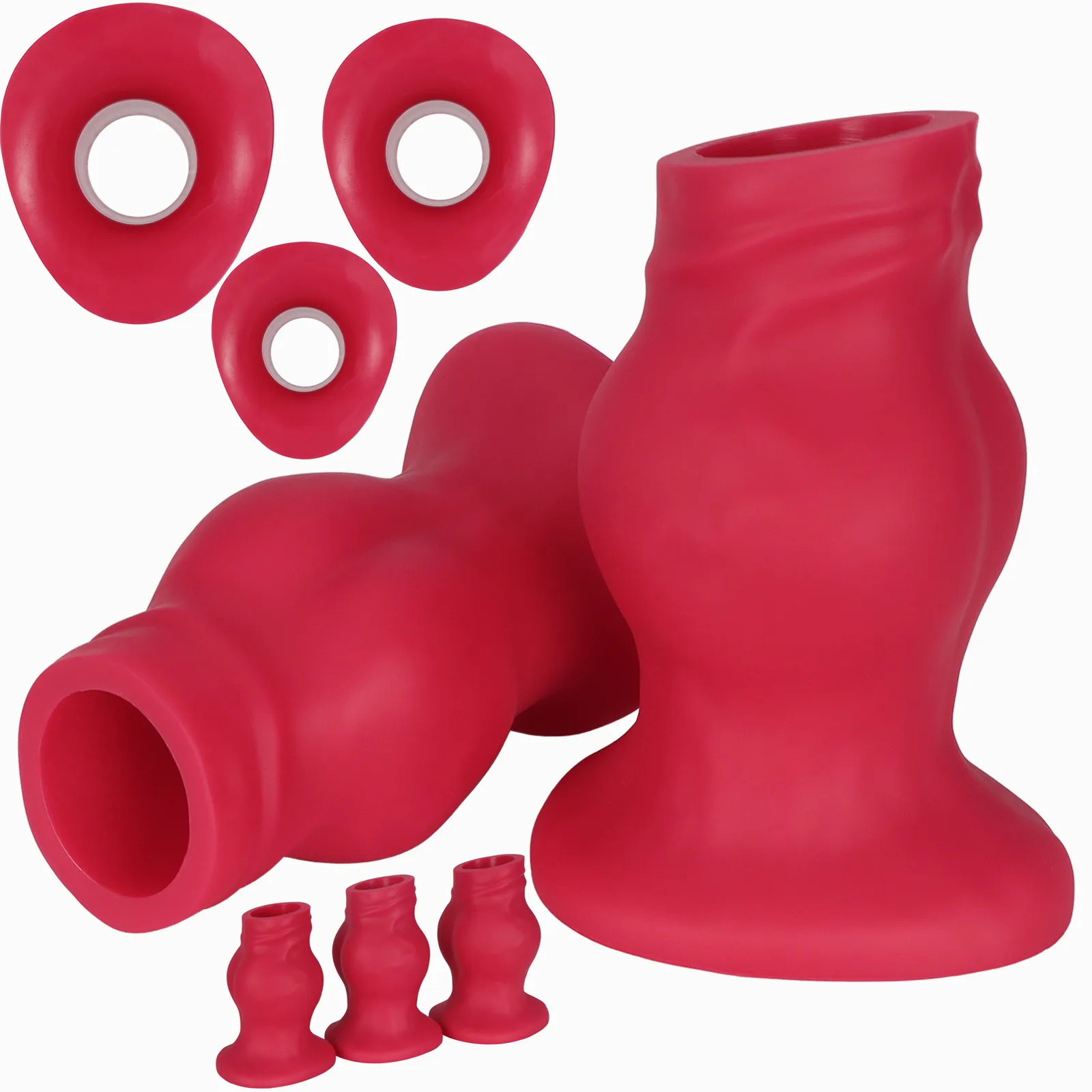 Huge Dog knot Soft silicone hollow anal plug BDSM anal dildo 18+sex toy women men fisting Speculum Buttplug sexy accessories fit