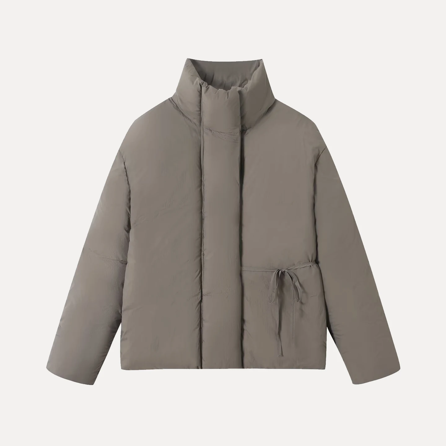 معطف نسائي جديد لخريف 2025 بتصميم عصري مع عقدة فراشية وأكمام قصيرة وطويلة وحزام، تميز من الحشد بهذا القطعة العصرية #4