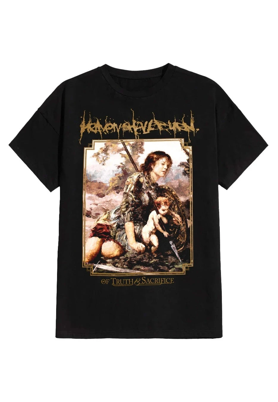 Heaven Shall Burn of Truth and Sacrifice Pattern Printing Sommer Luxusmarke Baumwolle Herren- und Damen-T-Shirts mit kurzen Ärmeln