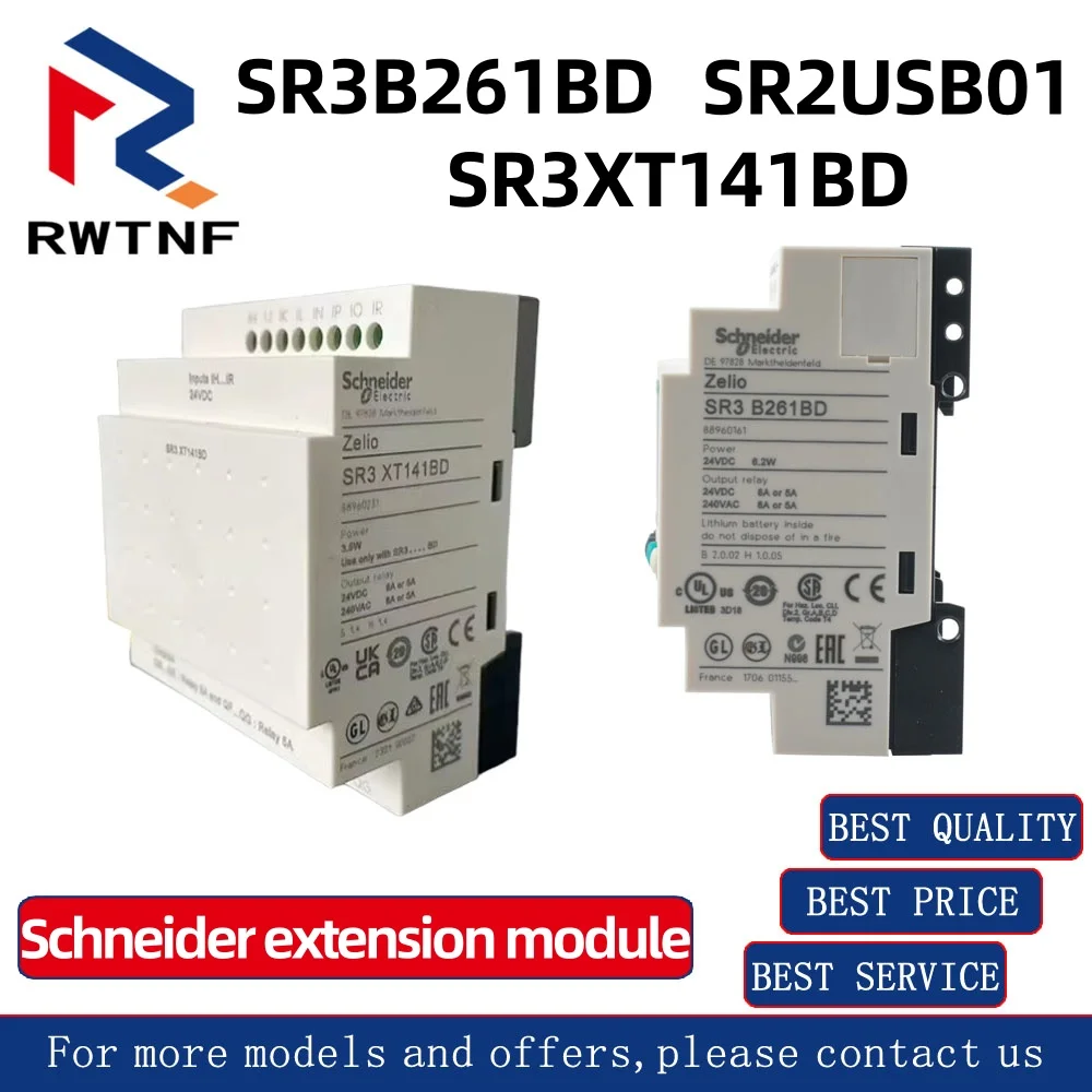 SR3XT141BD SR3B261BD SR2USB01 Módulo de extensão PLC Schneider Novo original, grande quantidade em estoque, bem-vindo para consultar.