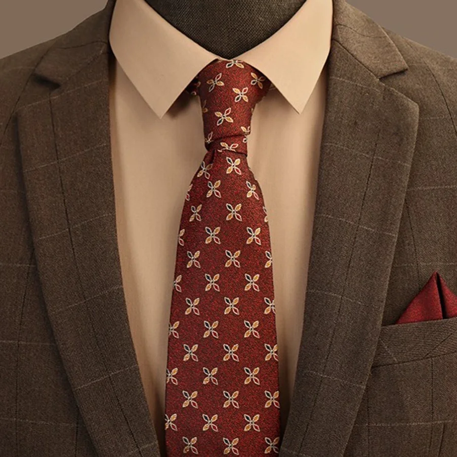 

Мужской галстук из полиэстера бордового, темно-синего цвета, связанный вручную, подходящий для свадьбы, повседневной вечеринки и подарков.