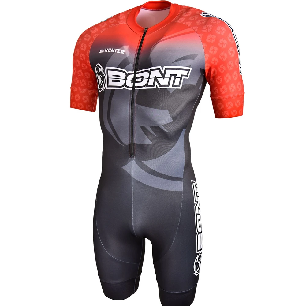 BONT Men Inline Speed Skating Racing Suit Skinsuit Pro Team Fast Skate Triathlon Clothing Ropa Ciclismo Cycling Clothes Jumpsuit