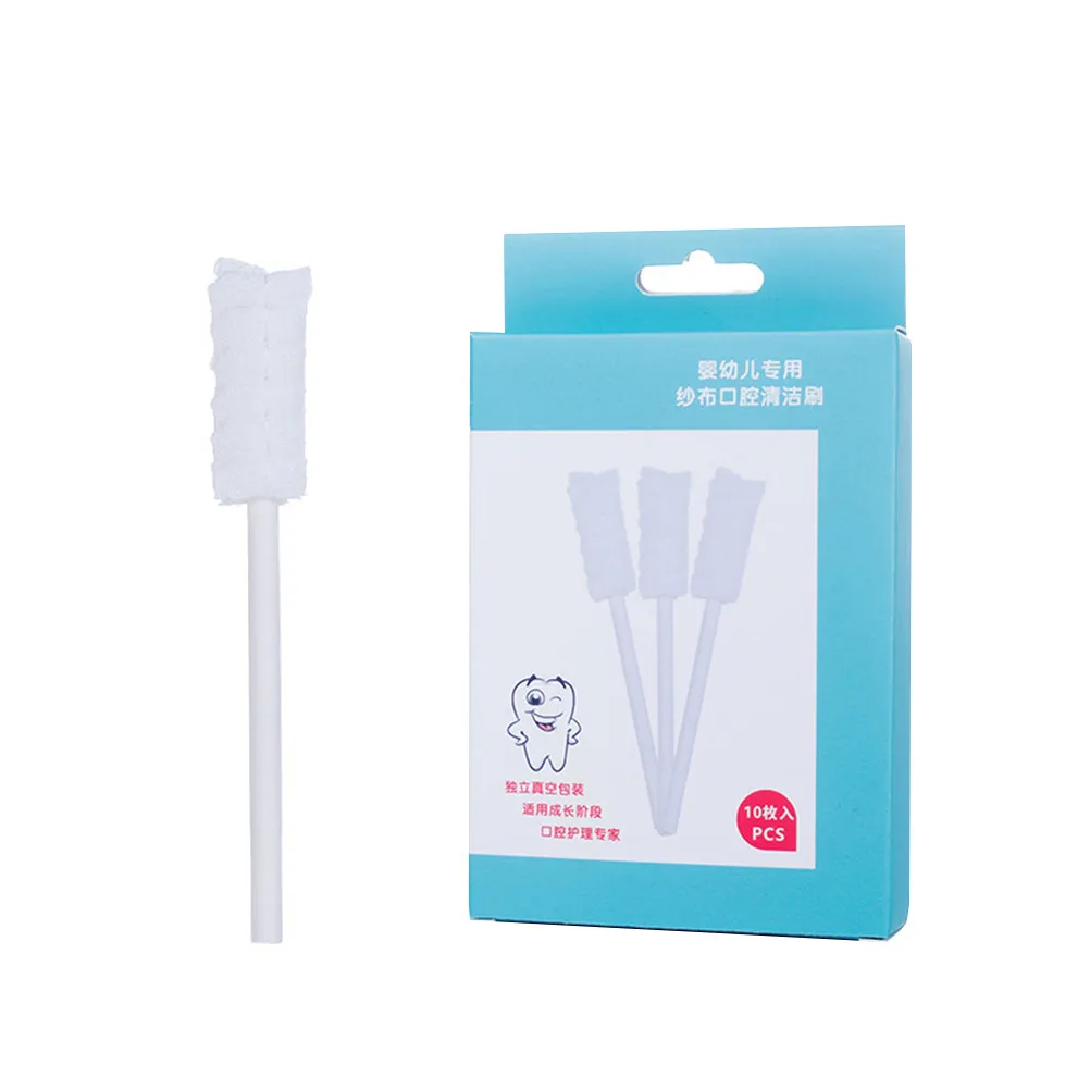 30Pcs Infant Toddler Oral Care Brushes Tongue Scraper Gauze Disposable Lightweight Mouth Cleaning Tools for Babies Kids