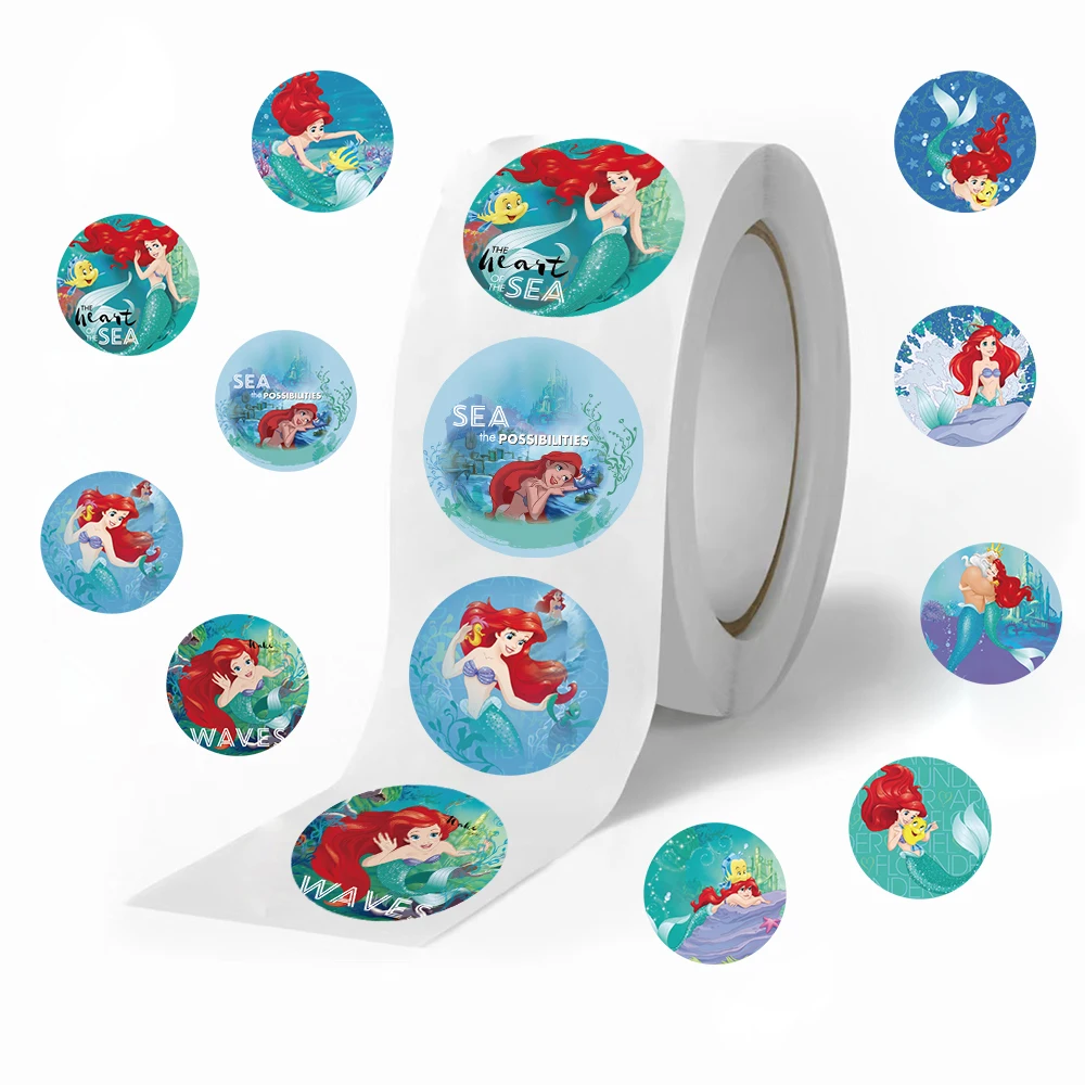 500Pcs/Roll Cute Mermaid Graffiti Stickers Aesthetic Bicycle Helmet Scrapbooking Laptop Phone Sticker Toys Party Decoration