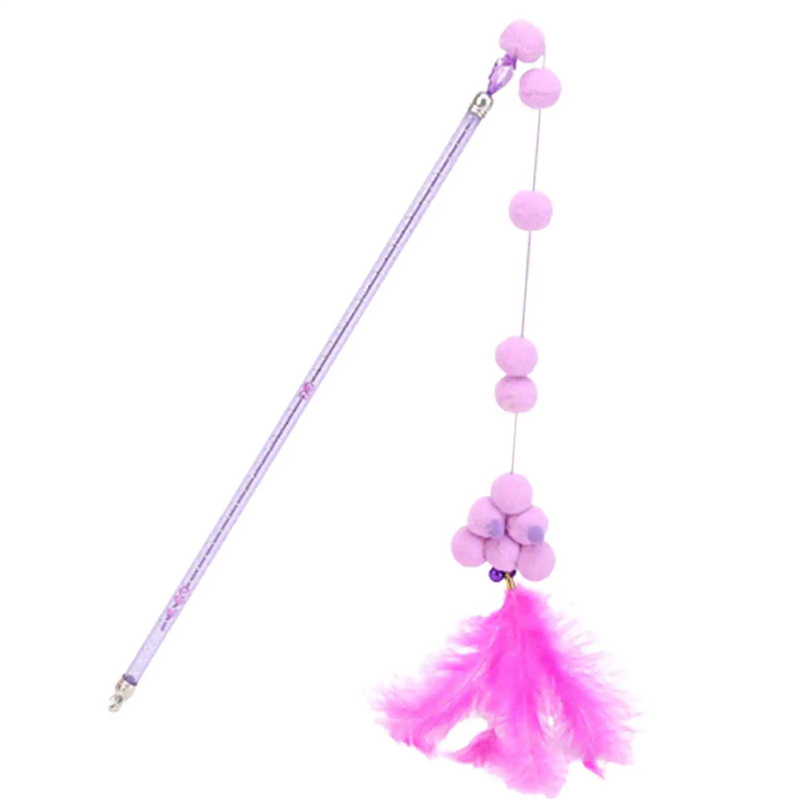 2xCat ティーザー インタラクティブおもちゃ 知能を鍛える 面白いからかい棒 ピンク