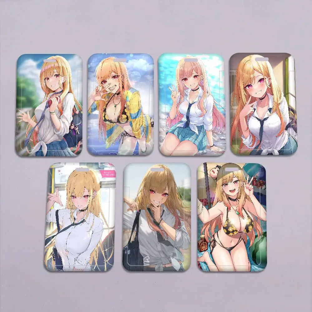 

My Dress-Up Darling Anime Work Card Case For Exhibition ID Card Lanyard Badge Card Holder Pass Card Set For Employee