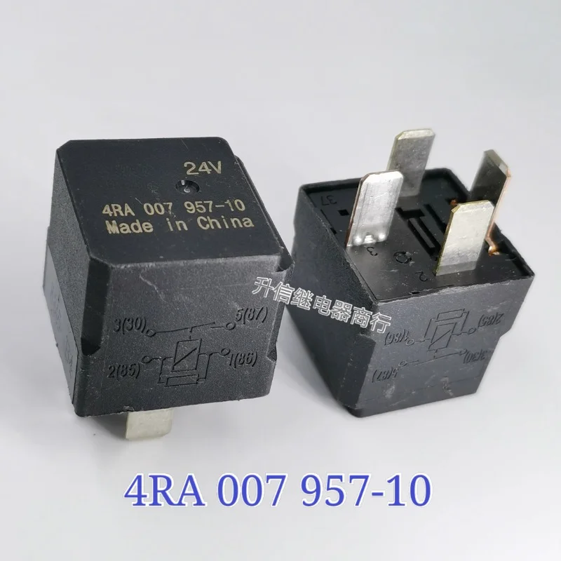 

（Brand New Original）1pcs/lot 100% original genuine relay:4RA 007 957-10 24VDC 4pins Automotive relay