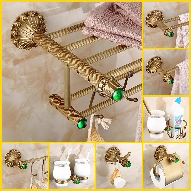 

Латунная резная полка для ванной комнаты, антикварный держатель для бумаги, классический держатель для полотенец, настенный держатель для мыла, вешалка для полотенец, крючок для полотенец, фурнитура для ванной комнаты