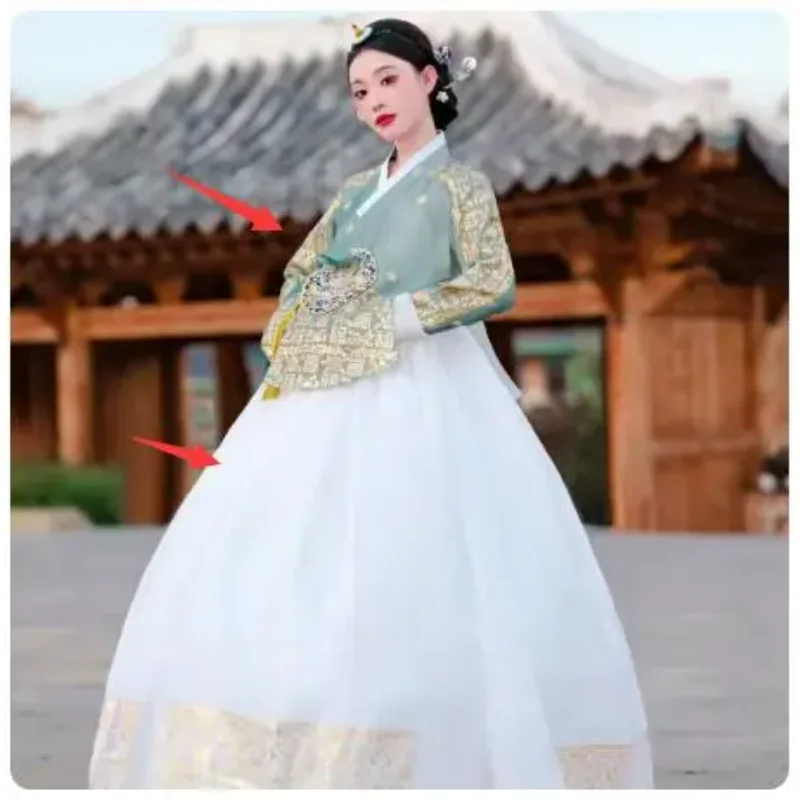 Traditional Korean Women's Court Wedding Attire, Korean Ethnic Dance Costumes