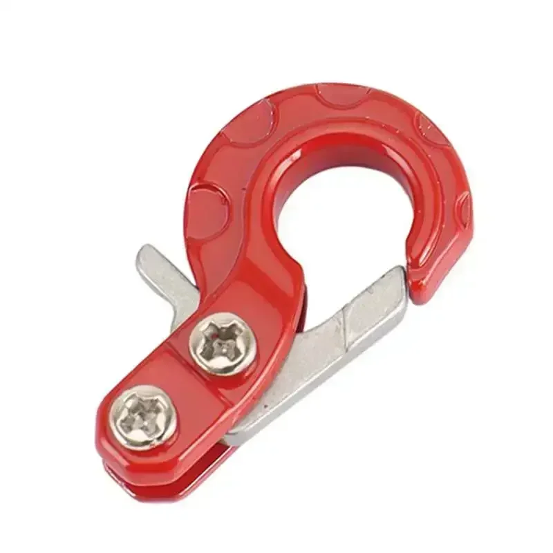 Decoración de gancho de cabrestante de Metal para coche teledirigido, para 1/10 RC Rock Crawler Axial SCX10 90046 Tamiya CC01 Trxs TRX4 MST Redcat