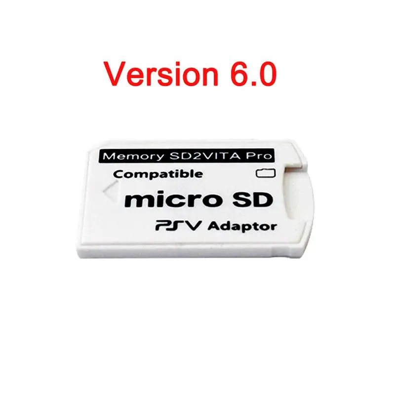 Adattatore scheda di memoria per SonyPlayStation VITA V6.0 SD2VITA Pro Henkaku 3.65 Sistema 1000 2000 TF MicroSD CardPSV Convertitore Bianco