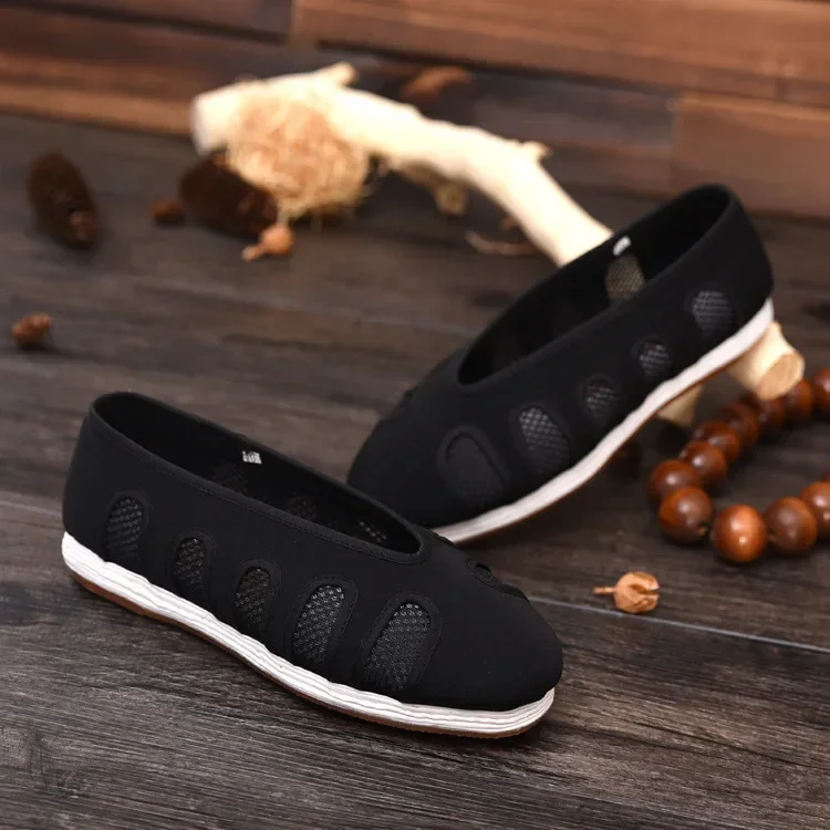 أحذية قطنية صينية تقليدية أحذية فنون الدفاع عن النفس أحذية كونغ فو ووشو تاي تشي أحذية رياضية للجنسين قابلة للتنفس #2