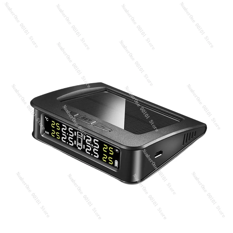 

TPMS solar tire pressure monitor external car tire wireless intelligent vehicle air pressure