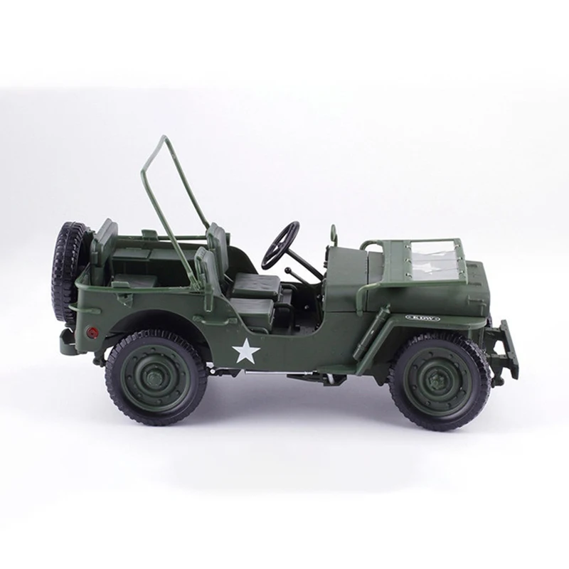 1:18 Tactical Military Model Old World War II Willis GP JEEPS Military Alloy Car Model Toys Gifts Boy Vehicles