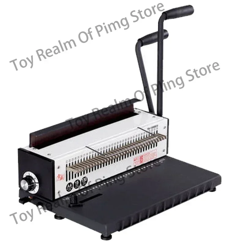 Manual Spiral Wire Binding Machine Metal 34 Punching Hole Square 4*4mm Photo Album A4 Paper Binder Puncher  TD-1500B34