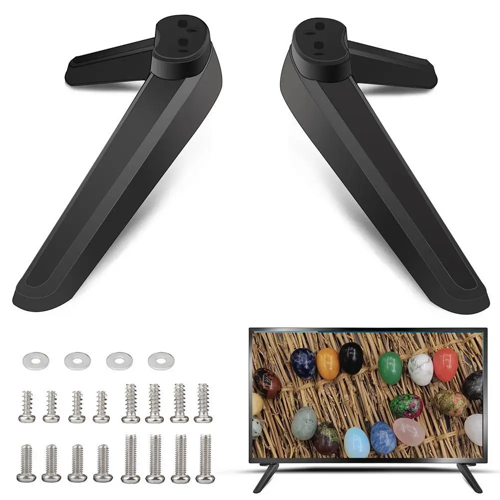 Universal Table TV Base Pedestal Feet TV Stand Base Pedestal Feet TV Mount Legs With Screws Bracket Accessories