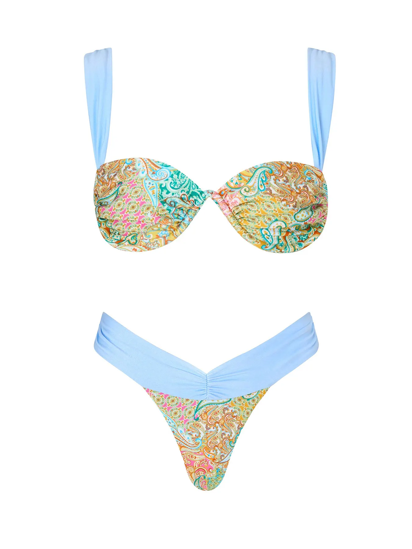 2025 Trend Trangle Stripped Micro Bikini Set Women Swimsuit Sexy Fashion Lady Biquini Swimwear Vacation Beachwear Female Clothes image 6