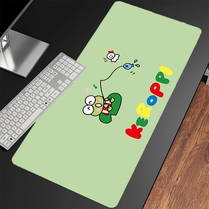 

Kawaii Mouse Pad Kero Kero Keroppi Anime Cute Girl Gabinete Gamer Computer Desk Mat Keyboard Pad PC Gaming Accessories Mousepad