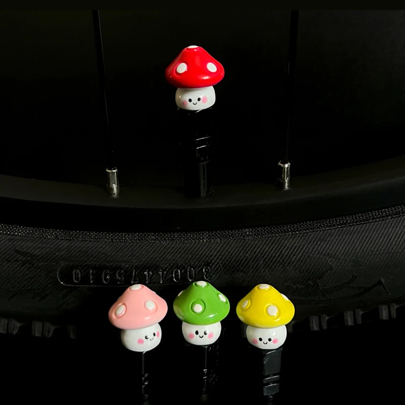 

Милый колпачок с сердечником клапана для горного велосипеда, детский автомобиль Meizui, грибная воздушная насадка, колпачок для дорожного автомобиля, аксессуары для рта, аксессуары для велосипеда